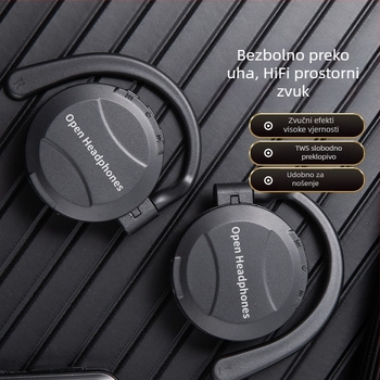 TWS Bluetooth slušalice s kukom za uho, patentirani privatni kalup, za outdoor planinarenje, niska latencija