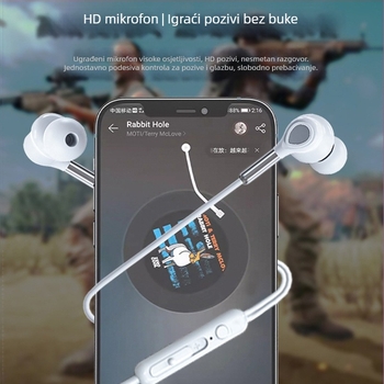 Onet T632 digitalne dekodirajuće ušne slušalice, Type-C kompatibilne, za iPhone 15, žične sa mikrofonom, kabel dužine 1,2 m