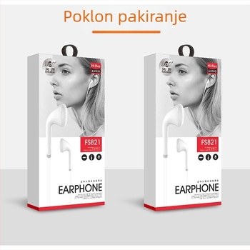 Žične in-ear slušalice s inline upravljanjem, snažan bas, mikrofon, 3,5 mm priključak