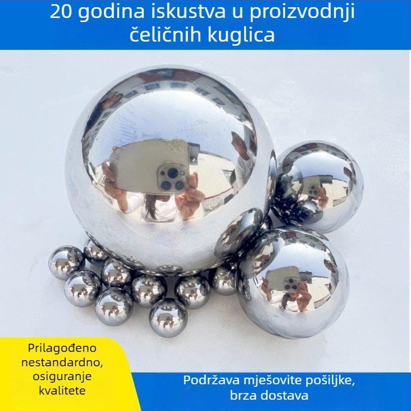 Na skladištu čvrste nehrđajuće čelične kuglice za fitness opremu, promjer 41,27–70 mm