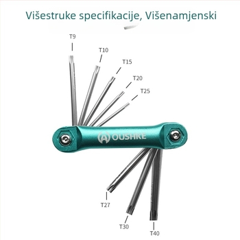 Oshake sklopni hex ključ od aluminijske legure s cvjetnim motivom i odvijač za auto popravke