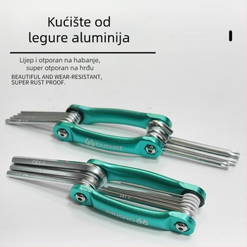 Oshake sklopni hex ključ od aluminijske legure s cvjetnim motivom i odvijač za auto popravke