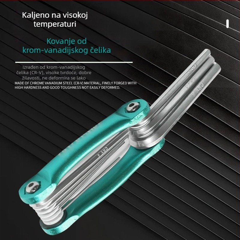 Oshake sklopni hex ključ od aluminijske legure s cvjetnim motivom i odvijač za auto popravke