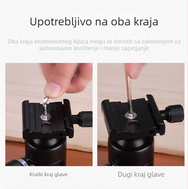 Deli Tools DL230009 Standardni set šesterokutnih ključeva s ravnom glavom, 9 kom, veličine 1,5–10 mm, standardna duljina
