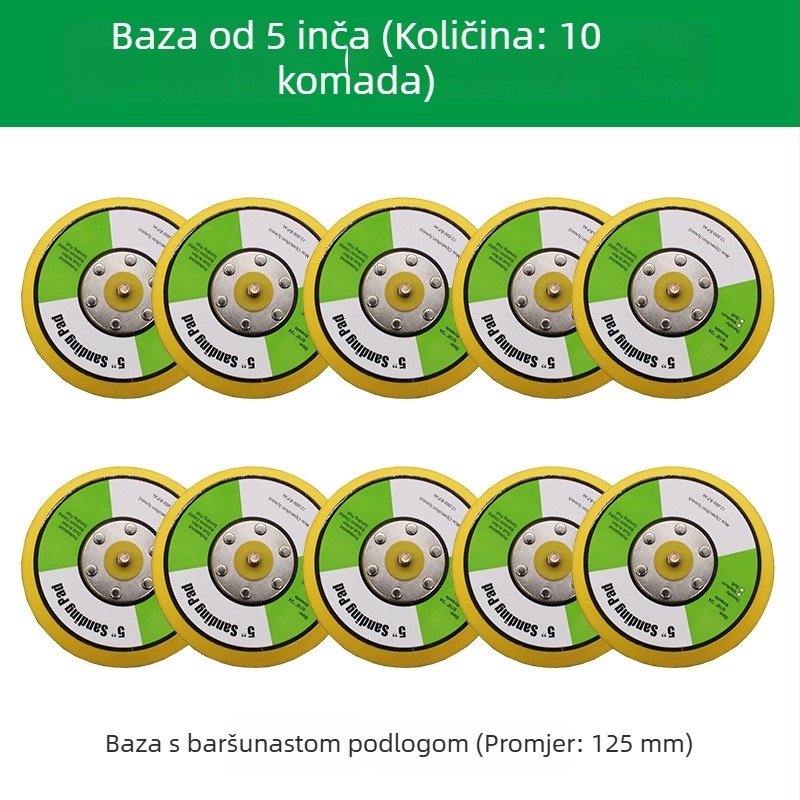 Pneumatski brusilac promjera 5 inča, ručno suho brušenje, 125 mm, za detailing automobila