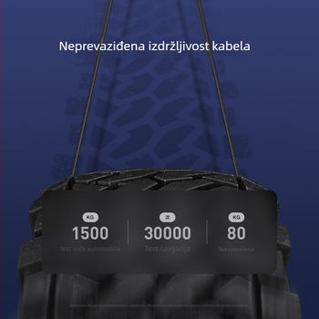 Biaz Type-C na Type-C video kabel, 1,8 m, 100W brzo punjenje, najlonski opleten