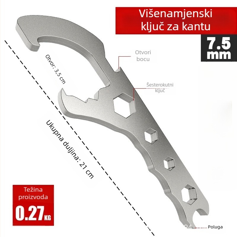 Kuka za uljni bubanj – galvanizirano željezo, elektroplatirani završetak, ručni alat