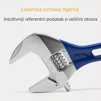 Industrijski podesivi ključ s velikim otvorom za vodovod i kupaonicu