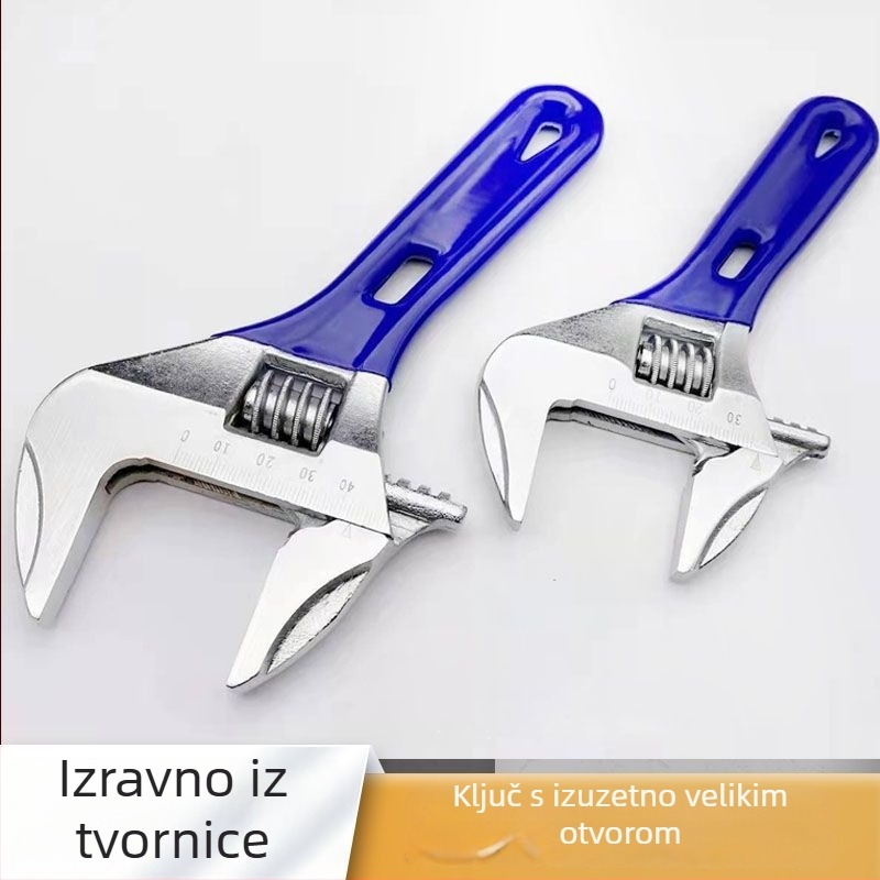 Industrijski podesivi ključ s velikim otvorom za vodovod i kupaonicu