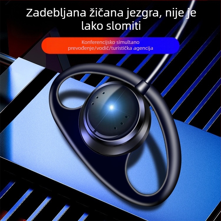 Žičana slušalica za jedno uho, D-tip, za simultano prevođenje, konferencije i muzejske vodiče