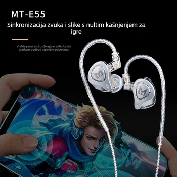 MT-E55 in-ear monitor slušalice s 16 drivera, dvostruki dinamički drajver za live pjevanje