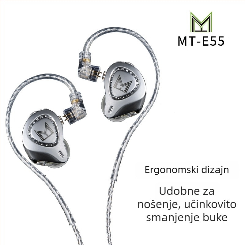 MT-E55 in-ear monitor slušalice s 16 drivera, dvostruki dinamički drajver za live pjevanje