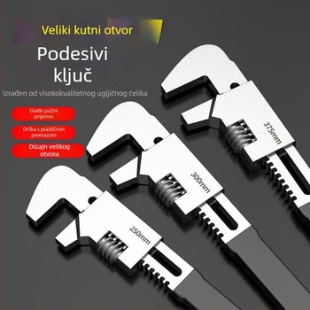 F-tipu višenamjenski prilagodljivi ključ s pravim kutem i otvorenim krajem, ultra-tanki vodovodni ključ s velikim otvorom
