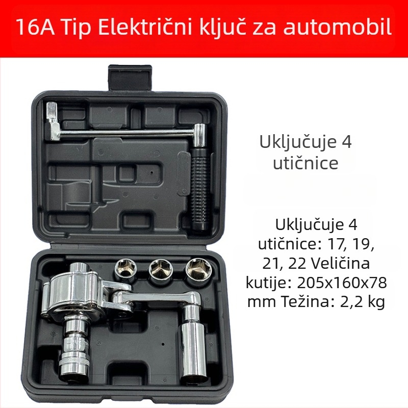 Hetian 16A Auto ključ s glavom za terenska vozila – alat za olakšano demontiranje matica kotača