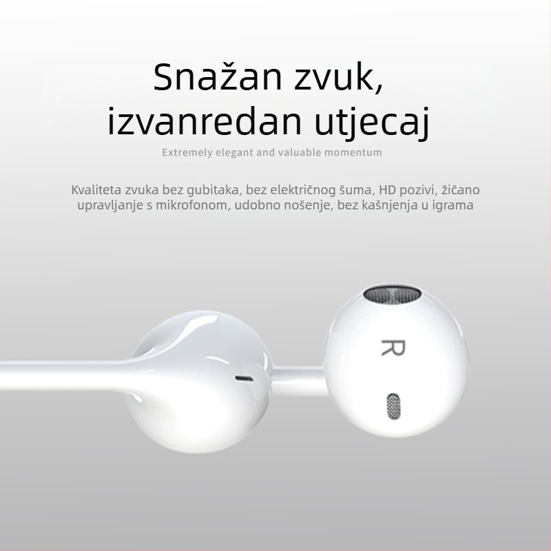 Apple Type-C slušalice s ugrađenom upravljanjem za pozive i slušanje glazbe, serija 17/16/15 s digitalnim čipom