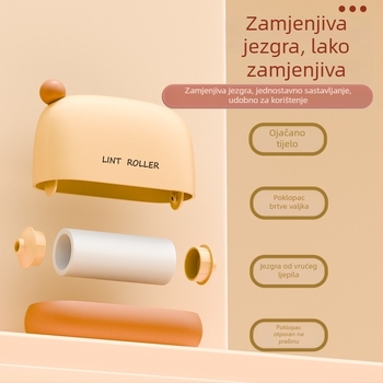 Prijenosni valjak za uklanjanje dlaka s zamjenjivim papirom, za kućnu upotrebu — kompaktno čistilo dlaka i vlakana