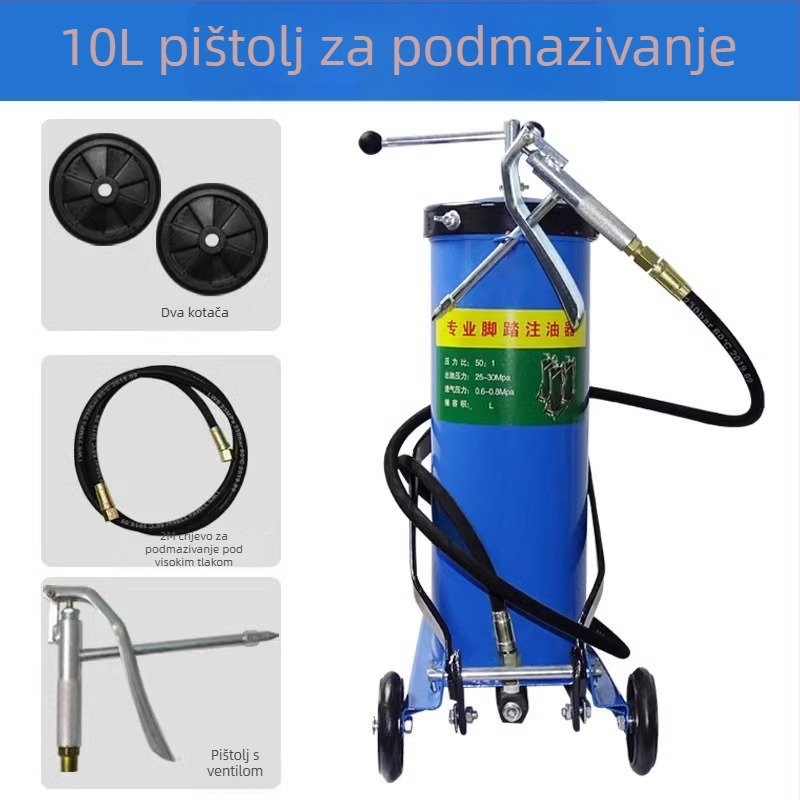 Pedalna pištola za podmazivanje za viličare — visokotlačni ručni alat za podmazivanje