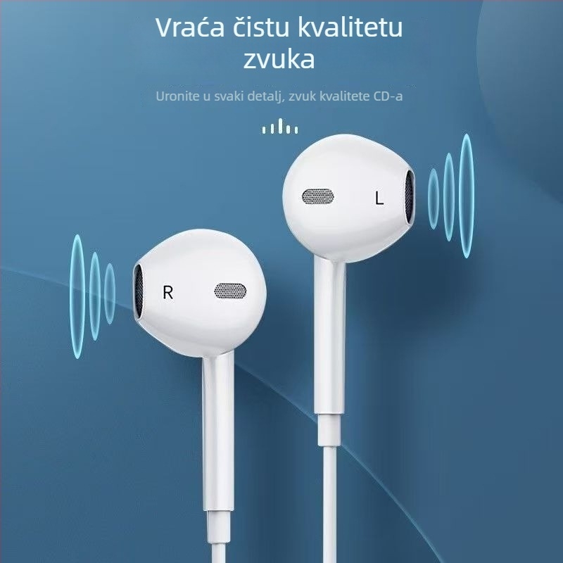 Žične slušalice Type-C, za igre, s redukcijom šuma, s mikrofonom, kompatibilne s Xiaomi, Oppo, Huawei, Honor i Vivo, in-ear