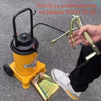 Keqiu GZ-6J Pedalna pumpa za mazivo s visokim tlakom, pištolj za mazivo s pedalom, kapaciteta 12L