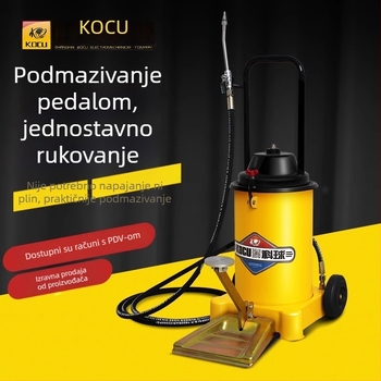 Keqiu GZ-6J Pedalna pumpa za mazivo s visokim tlakom, pištolj za mazivo s pedalom, kapaciteta 12L