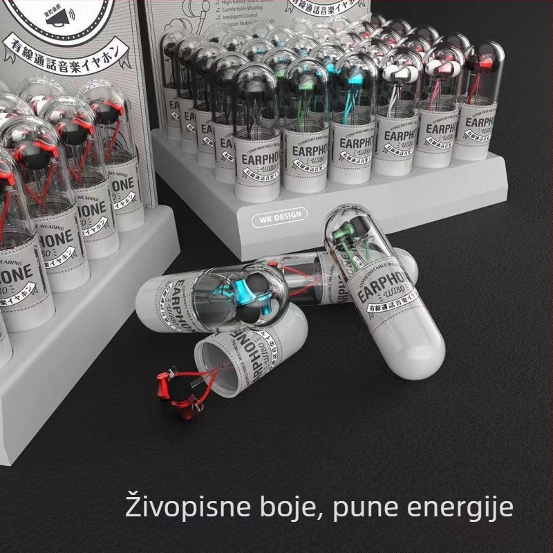 WEKOME metalne žične in-ear slušalice s mikrofonom WI80