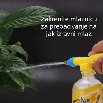 Pneumatski raspršivač i posuda za zalijevanje cvijeća, kućni raspršivač s mlaznicom, raspršivač pesticida