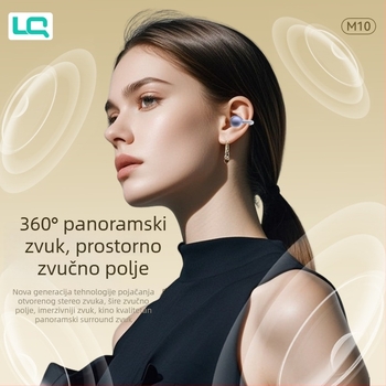Klip-om sportske Bluetooth slušalice, bežične, dugi vijek baterije, velika baterija, udoban za nošenje, visokokvalitetan zvuk, novi model