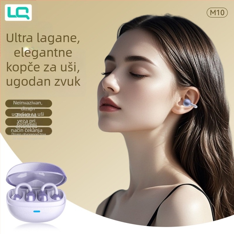 Klip-om sportske Bluetooth slušalice, bežične, dugi vijek baterije, velika baterija, udoban za nošenje, visokokvalitetan zvuk, novi model