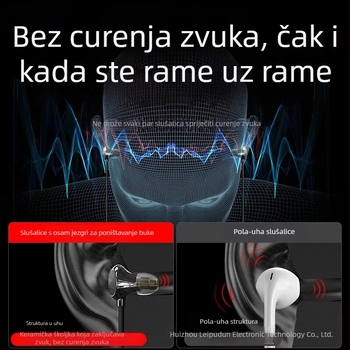Prilagođene keramičke slušalice za uši, žične, s mikrofonom i daljinskim upravljačem na kabelu, 3,5 mm priključak