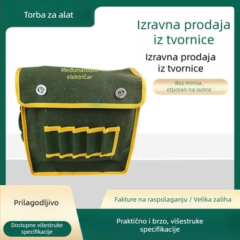 Torba za alat od debelog platna za električare, pohrana i održavanje alata