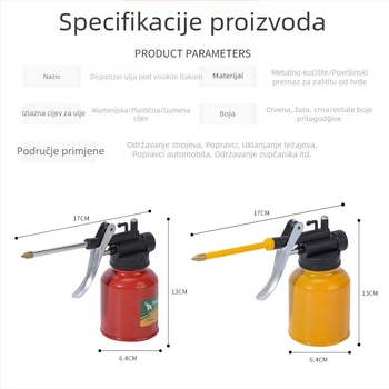 Ručni visokotlačni sprej za ulje i mazivo, 250 ml