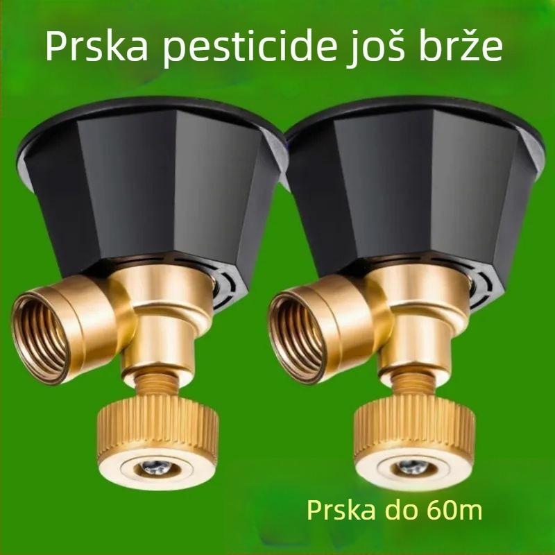 Atomizirajuća mlaznica za poljoprivrednu upotrebu, prilagodljiva visokotlačna mlaznica od čistog bakra, vjetrootpurna motorna prskalica