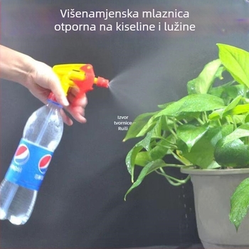 Vrtna mlaznica za prskanje, otporna na kiseline i lužine, mala glava raspršivača za kućnu upotrebu i zalijevanje dvorišta