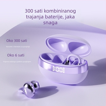 Bluetooth slušalica s klipom za uho, otvoren dizajn, TWS, vodootporna za sport, dugotrajan vijek baterije