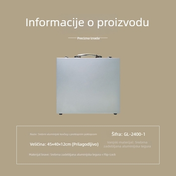 Prijenosna kutija za alate od aluminijske legure i kofer za instrumente
