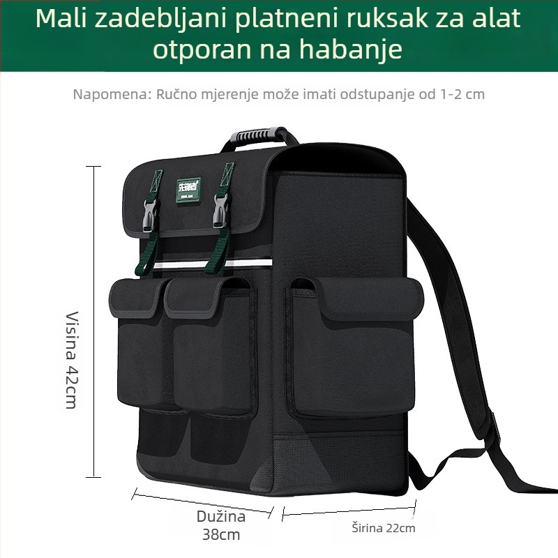 Pioneer platneni ruksak za alat s višenamjenskim kompletom alata