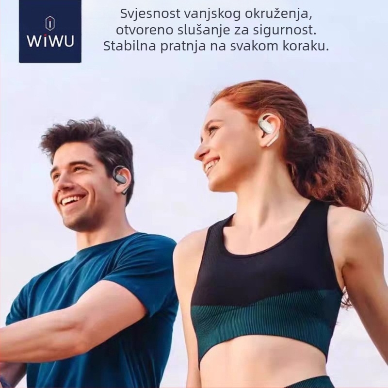 Wiwu O300 Bluetooth slušalice s otvorenim dizajnom, nisu u uho, 2024. model, dug rad baterije, kuka za uho