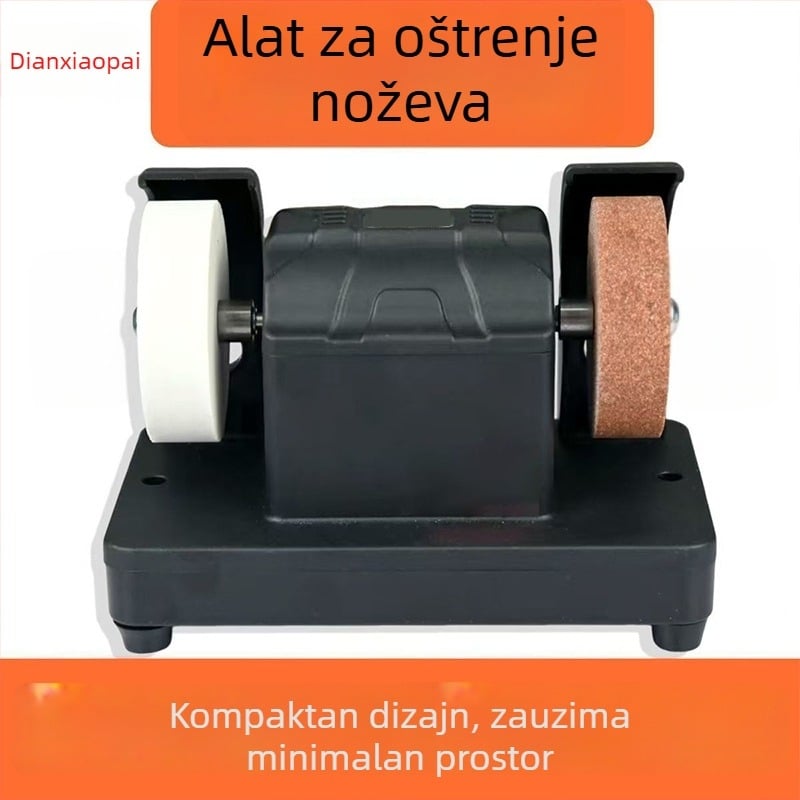 Stolna brusilica s dvostrukim kotačem (grubi i fini) i neprekidnom regulacijom brzine, za kućnu upotrebu
