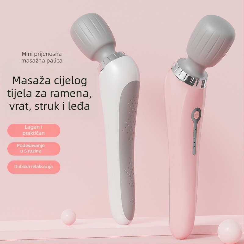 Prijenosni električni masažer — vibrirajući masažni čekić s okruglom glavom za cijelo tijelo