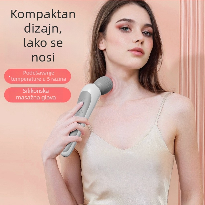 Prijenosni električni masažer — vibrirajući masažni čekić s okruglom glavom za cijelo tijelo