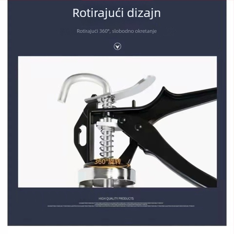 Dvostruko funkcijski pištolj za ljepilo za konstrukcijsko i stakleno ljepilo, zgusnjen, automatsko isključivanje, potpuno automatski