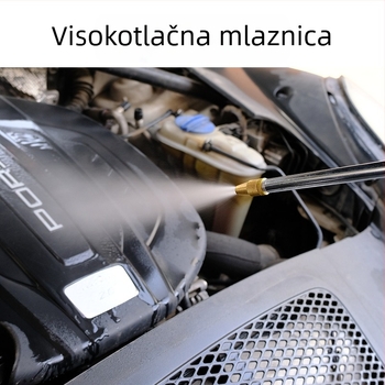 Pneumatski visokotlačni pištolj za pranje automobila i čišćenje motora, s prilagodljivim zračnim kompresorom