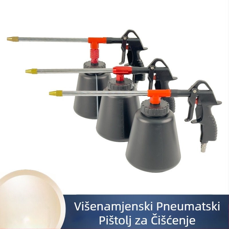 Pneumat​​ski visokotlačni pištolj za pranje automobila i čišćenje motora, s prilagodljivim zračnim kompresorom