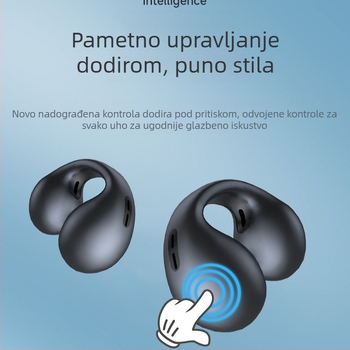Bluetooth slušalice s izuzetno dugim trajanjem baterije, bežične za sport, klipsa za uho, kostna kondukcija, vrhunske kvalitete, za muškarce i žene pri trčanju