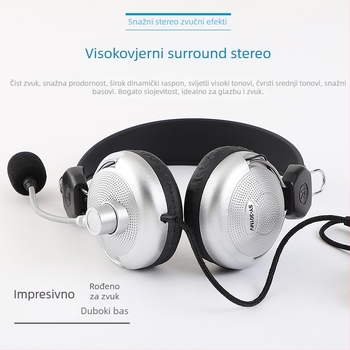 301 Poslovne over-ear slušalice s mikrofonom za pozive i igranje igara
