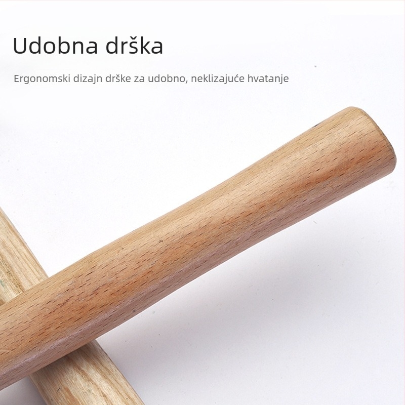 Čekić za zavarivanje s drvenom drškom, oštrim vrhom za uklanjanje šlaka i hrđe