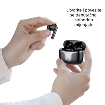 S48 bežične Bluetooth slušalice, TWS5.3, sportska glazba i gaming stil, potpuno bežične