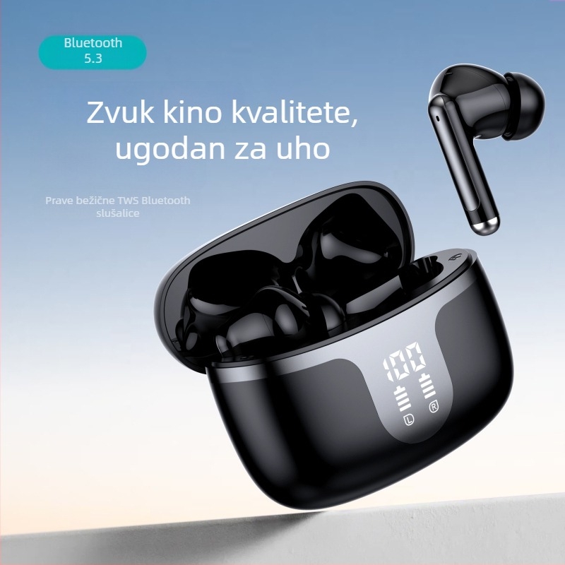 S48 bežične Bluetooth slušalice, TWS5.3, sportska glazba i gaming stil, potpuno bežične
