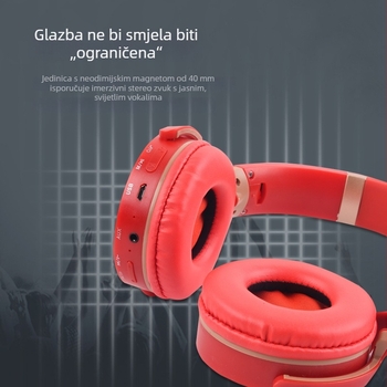 JB950 Bežične Bluetooth over-ear slušalice s utorom za karticu, kompatibilne s mobitelima, gaming slušalice