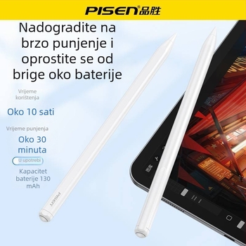 Pisen kapacitivni stylus za iPad – crtanje na dodirnom zaslonu, iPad Air 5 (2. generacija)